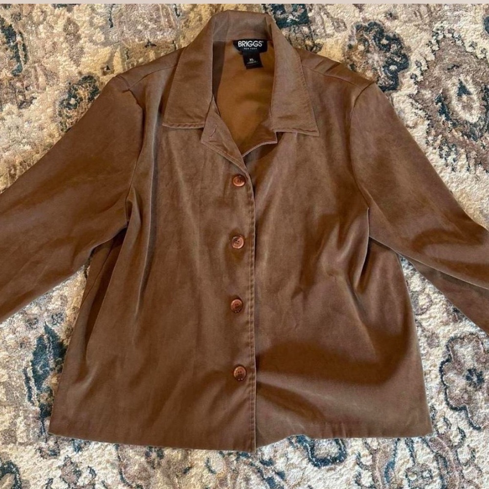 Briggs New York Women's suede velvet Brown Jacket